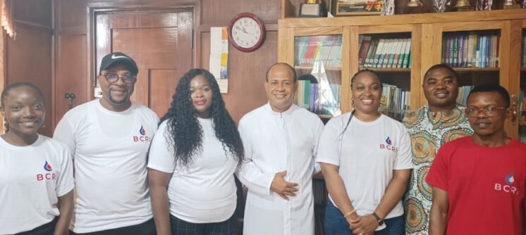 Blood Cells Rescue Inititative Team with Rev. Dr. Albert Okey Ikpenwa