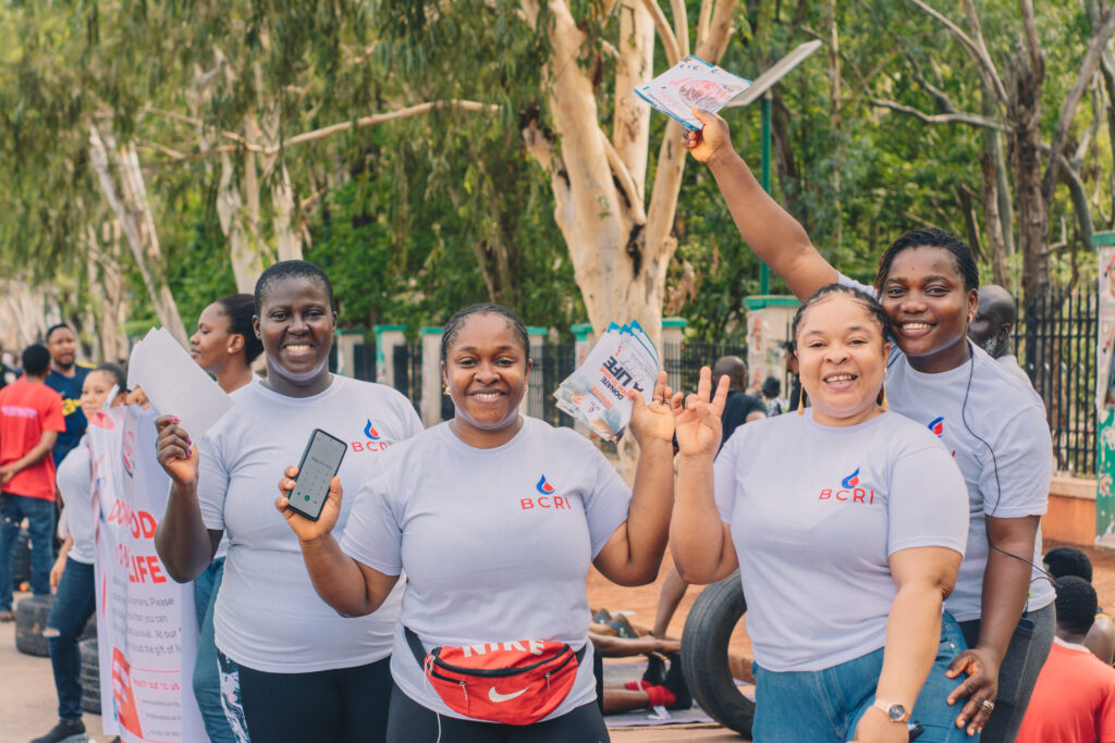 Blood Cells Rescue Inititative Heros spreading the message on Blood donation